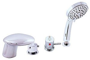 Смеситель на борт ванны RAV-Slezak DUNAJ TERMOSTAT DT271.5P хром купить в интернет-магазине сантехники Sanbest