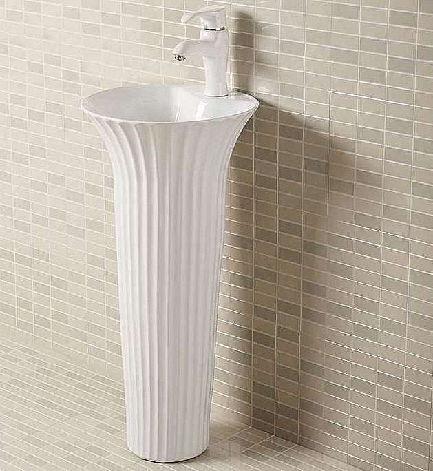 Раковина напольная Gid Autonomo 41 Nb132 81113 белая купить в интернет-магазине Sanbest