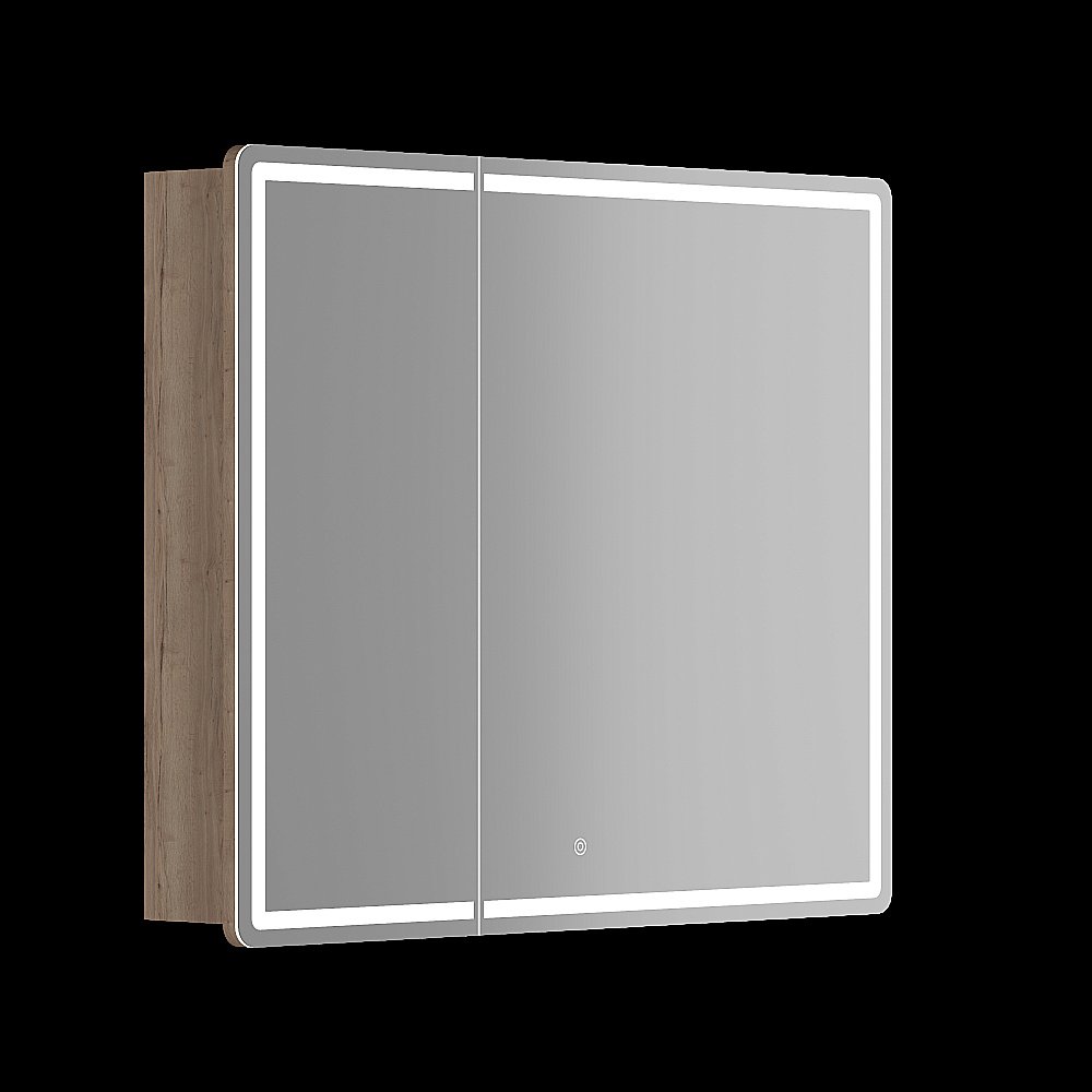 Зеркальный шкаф Sancos Mirror MI90EG дуб галифакс натуральный купить в интернет-магазине сантехники Sanbest