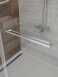 Душевой уголок Cezares LUX 100х110 AH-FS-11-110/100-C-CR стекло прозрачное/профиль хром купить в интернет-магазине Sanbest