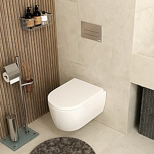 Инсталляция для унитаза WasserKraft Aller 10 10TLT.010.ME.BN03 с кнопкой никель купить в интернет-магазине сантехники Sanbest