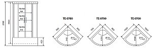 Душевая кабина Timo ECO TE 0780 80x80 купить в интернет-магазине Sanbest