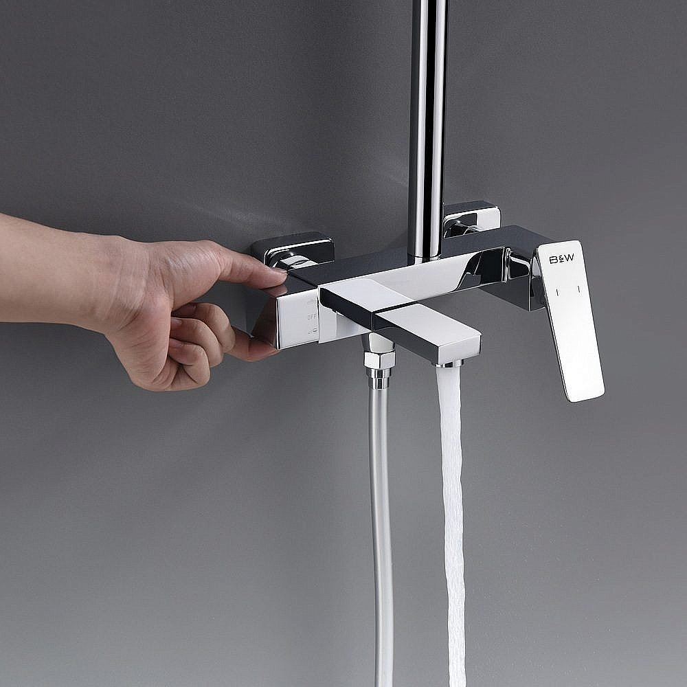 Душевая система Black&White Universe UK8500C хром купить в интернет-магазине сантехники Sanbest