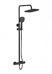 Душевая система Orange Thermo T02S4-912b черный матовый купить в интернет-магазине сантехники Sanbest