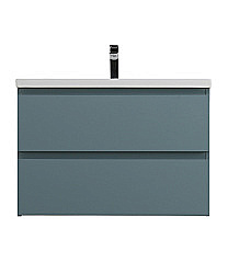 Тумба с раковиной BelBagno 75 KRAFT-750-2C-SO-AO+CZR-8070-75 голубая матовая для ванной в интернет-магазине Sanbest