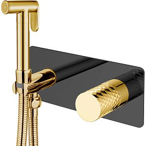 Гигиенический душ Boheme Stick 127-BG черный/золото купить в интернет-магазине сантехники Sanbest