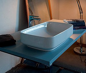 Раковина накладная Kerasan Tribeca 60 514101 белая купить в интернет-магазине Sanbest