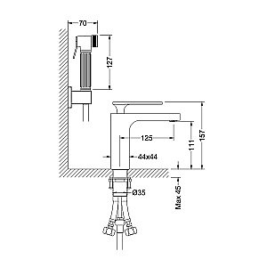 Смеситель для раковины Timo Torne 4360/00G купить в интернет-магазине сантехники Sanbest