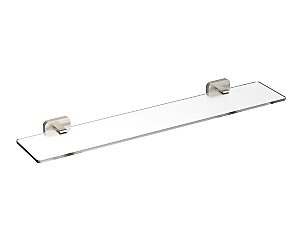 Стеклянная полка для ванной WONZON & WOGHAND GRAFFITY, Брашированный никель (WW-9327-BN) купить в интернет-магазине сантехники Sanbest