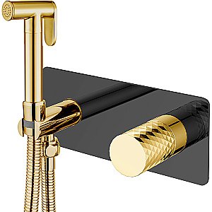 Гигиенический душ Boheme Stick 127-BG черный/золото купить в интернет-магазине сантехники Sanbest