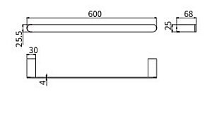 Полотенцедержатель CeramaLux Florenzia 63108 золото матовое купить в интернет-магазине сантехники Sanbest
