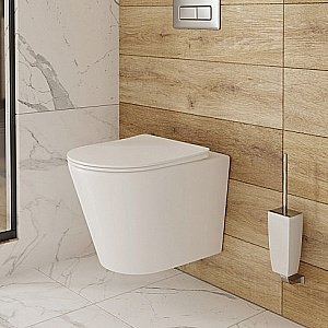 Унитаз подвесной IDDIS Calipso CALRDSEi25 безободковый, с крышкой микролифт купить в интернет-магазине Sanbest