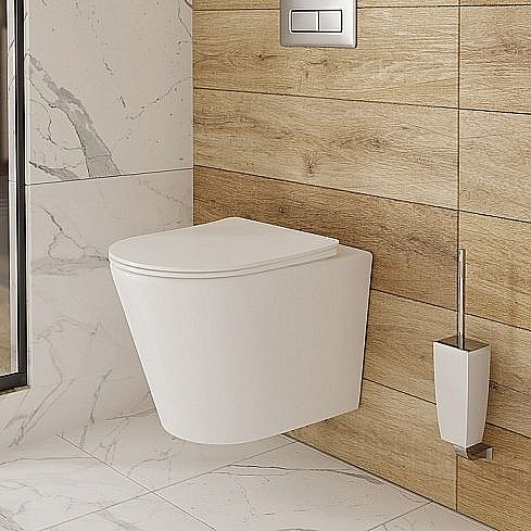 Унитаз подвесной IDDIS Calipso CALRDSEi25 безободковый, с крышкой микролифт купить в интернет-магазине Sanbest