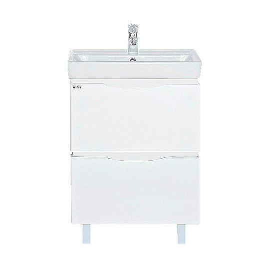 Тумба с раковиной напольная Misty Венера 55 белая для ванной в интернет-магазине Sanbest
