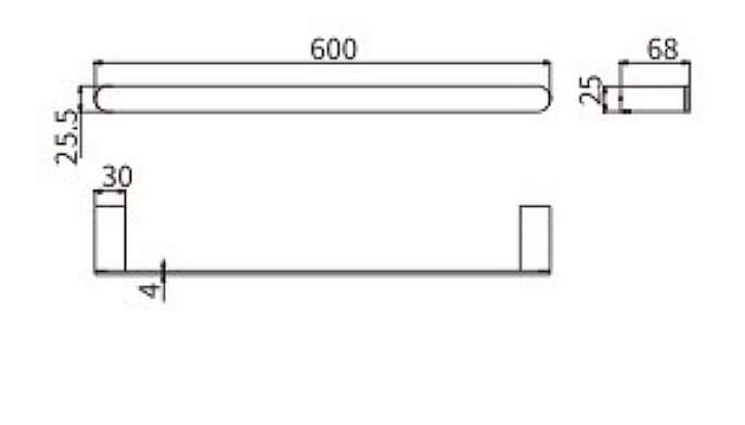 Полотенцедержатель CeramaLux Florenzia 63108 золото матовое купить в интернет-магазине сантехники Sanbest