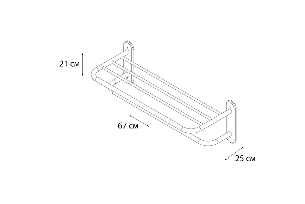 Полка для полотенец FIXSEN Hotel FX-31015 купить в интернет-магазине сантехники Sanbest