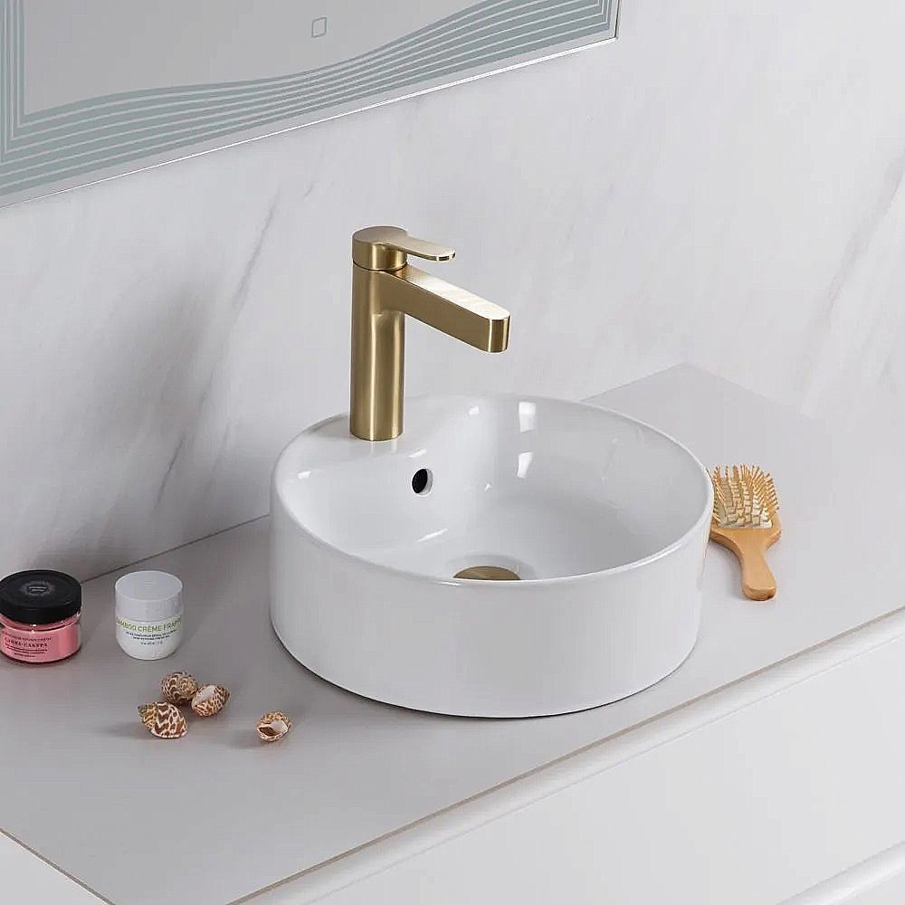 Раковина накладная Belbagno 37 BB1400 белая купить в интернет-магазине Sanbest