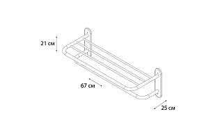Полка для полотенец FIXSEN Hotel FX-31015 купить в интернет-магазине сантехники Sanbest