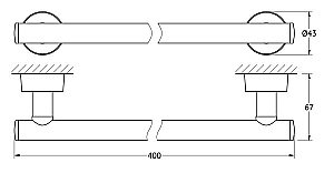 Полотенцедержатель FBS Nostalgy 40 NOS 030 купить в интернет-магазине сантехники Sanbest