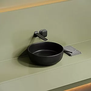 Раковина Sancos Taycan 37,5 CN12003MB черная матовая купить в интернет-магазине Sanbest