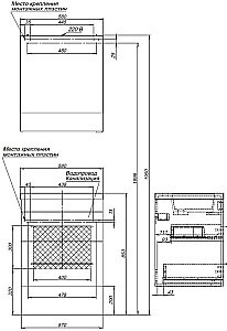 Тумба с раковиной Aquanet Верона 304536 60 капучино для ванной в интернет-магазине Sanbest