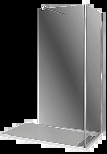 Душевое ограждение Good Door WALK IN SP+P 80х90 стекло прозрачное/профиль хром купить в интернет-магазине Sanbest