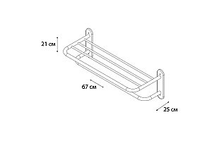 Полка для полотенец FIXSEN Hotel FX-31015 купить в интернет-магазине сантехники Sanbest
