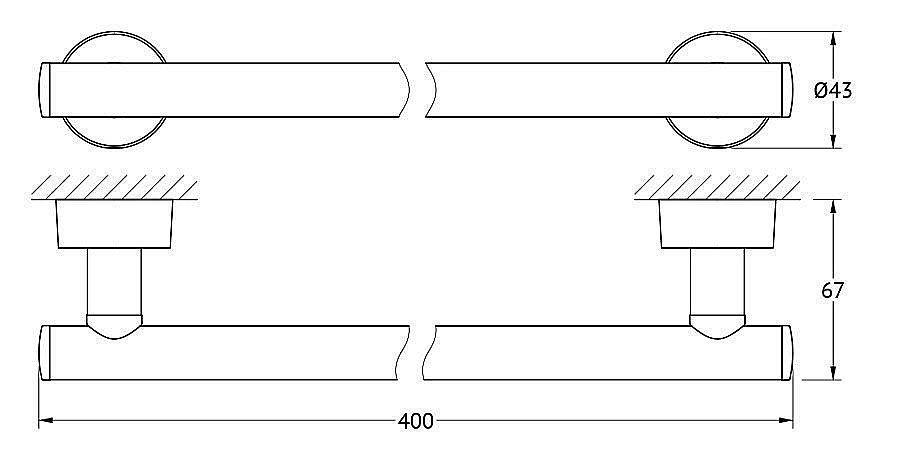 Полотенцедержатель FBS Nostalgy 40 NOS 030 купить в интернет-магазине сантехники Sanbest