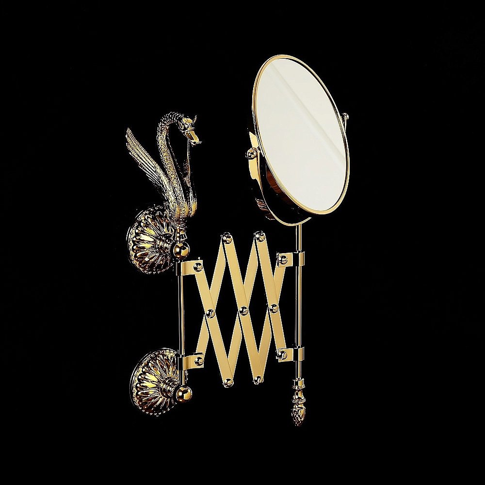 Зеркало косметическое Migliore LUXOR 26130 золото купить в интернет-магазине сантехники Sanbest