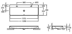 Раковина Jacob Delafon VOX 120 EVA122-00 белая купить в интернет-магазине Sanbest