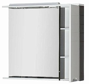 Зеркало со шкафом Aquanet Гретта 100 венге/белый в ванную от интернет-магазине сантехники Sanbest