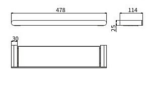 Полка CeramaLux Florenzia 63111 золото матовое купить в интернет-магазине сантехники Sanbest
