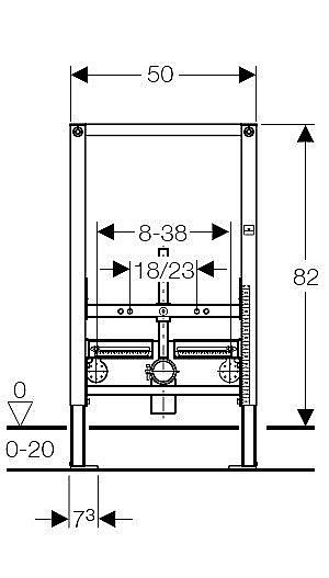 Инсталляция для биде Geberit Duofix 524 купить в интернет-магазине сантехники Sanbest