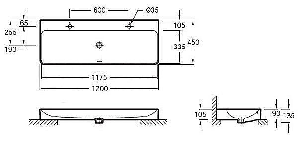 Раковина Jacob Delafon VOX 120 EVA122-00 белая купить в интернет-магазине Sanbest
