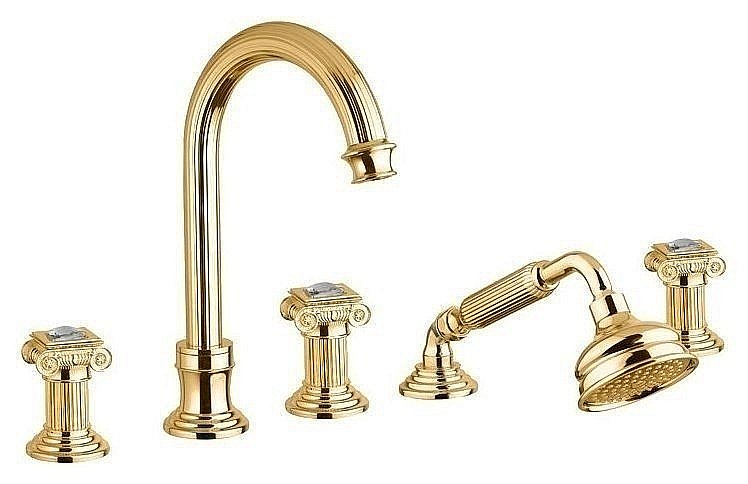 Смеситель для ванны Cezares OLIMP-BVD-03/24-Sw золото купить в интернет-магазине сантехники Sanbest