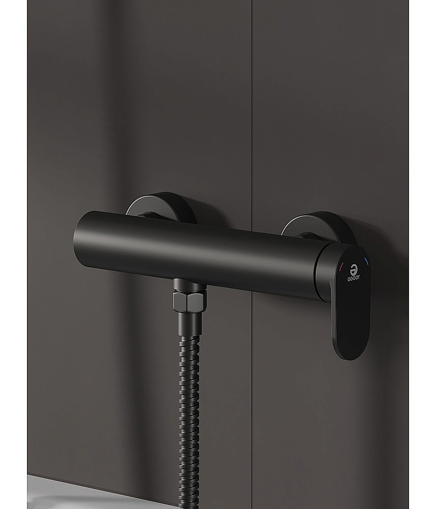 Смеситель для душа Agger Sweet A2720044 черный матовый купить в интернет-магазине сантехники Sanbest