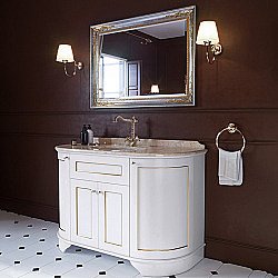 Тумба с раковиной с 1 отверстиями под смеситель Tiffany World York  YOR4130 Золото для ванной в интернет-магазине Sanbest
