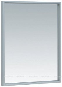 Зеркало De Aqua Алюминиум 261693 60 серебро в ванную от интернет-магазине сантехники Sanbest
