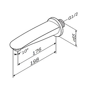 Излив AM.PM Like F8070000 купить в интернет-магазине сантехники Sanbest