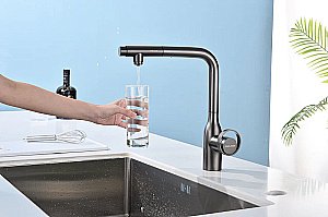 Смеситель для кухни Paulmark Urban Ur213104-BS брашированная сталь купить в интернет-магазине сантехники Sanbest