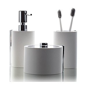 Стакан Bertocci Easy 130 0930 0000 белый матовый/хром купить в интернет-магазине сантехники Sanbest