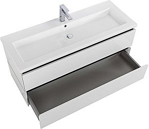 Тумба с раковиной Cezares Plane 120 белая для ванной в интернет-магазине Sanbest