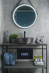 Раковина накладная Gid Esfera 41,5 D1315h107 53332 хамелеон с декором купить в интернет-магазине Sanbest