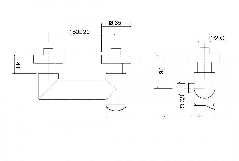 Смеситель для душа Cezares TIRRENO-DM-01 купить в интернет-магазине сантехники Sanbest