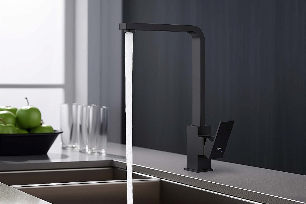 Смеситель для кухни Aquatek Либра AQ1680MB черный матовый купить в интернет-магазине сантехники Sanbest