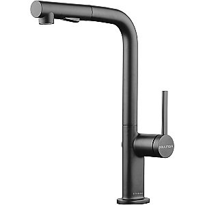 Смеситель для кухни Paulmark Neo Ne214419-GM вороненая сталь купить в интернет-магазине сантехники Sanbest