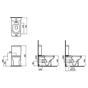 Унитаз подвесной Bien Organic OGKA052N1VP0W3000 белый, с крышкой микролифт, безободковый купить в интернет-магазине Sanbest