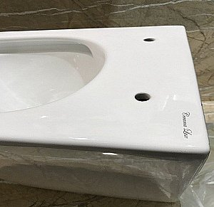 Унитаз подвесной Ceramalux 5171 белый, безободковый, с крышкой микролифт купить в интернет-магазине Sanbest