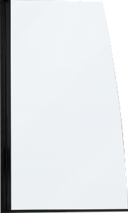 Шторка для ванны Jacob Delafon SERENITY E4933-BL 80 черный матовый профиль/прозрачно-матовое стекло купить в интернет-магазине Sanbest