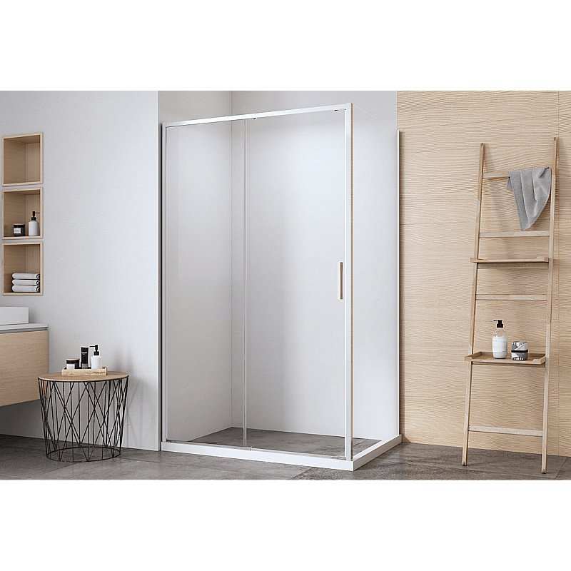 Душевой уголок Aquanet Pleasure Evo 140х90 AE65-140x90-CT стекло прозрачное/профиль хром купить в интернет-магазине Sanbest